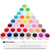 36 Farben UV Nagellack Set, Nagel Gel Farbgel mit 1 Nail Pinsel für Gelnägel, Gel Art Farbgel Set,...