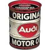 Nostalgic-Art Retro Spardose, 600 ml, Audi – Original Motor Oil – Geschenk-Idee für...