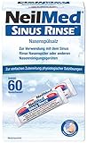 NeilMed Nasenspülsalz 60 Beutel – Salzlösung für Nasendusche, Isotonische Nasenspülung, Sanfte...