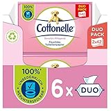 Cottonelle Feuchtes Toilettenpapier, Sensitive Pflegend - Parfümfrei, Biologisch Abbaubar,...