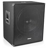 VONYX SMWBA18 Aktiv Subwoofer, stabile Bassbox, 18 Zoll Sub 1000 Watt, Bi-AMP, integrierter...