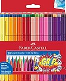 Faber-Castell 155335 - Filzstift Grip Colour Marker, 30er Etui