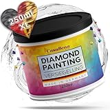 Diamond Painting Versiegelung 250ml - Zubehör - Diamant - für Glitzereffekt und Schutz - Made in...