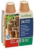 Romberg 10091100 Kokos Anzuchttöpfe (Pflanztöpfe) Classic - 6 cm, rund, torffrei, biologisch...