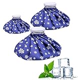 BelleStyle Eisbeutel, Packung mit 3 [15cm, 23cm, 28cm] Wiederverwendbare Heiße und Kalte Kompresse...