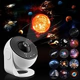 Home Planetarium Projektor Stern Deckenprojektor mit 13 Stück Filmscheiben, Nebel, Mond, Planeten,...