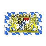 90 x 150 cm Flagge Bayern Bayerische Fahne Bierfest Oktoberfest Deko Fahnen UV-beständig mit...