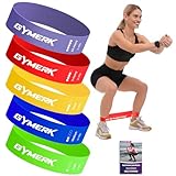 GYMERK Fitnessbänder 5er-Set, 100% Latex Resistance Bands mit 5 Widerstandsstufen, Gymnastikband...