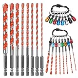 WADEO Professional 17-tlg. Sechskantbohrer-Set, Bohrerset + Bohrerhalter mit Schlüsselanhänger,...