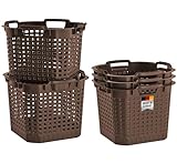 BURI 5x Erntekorb Kartoffelkorb Gartenkorb lebensmittelecht, 25L - Laubkorb Obstkorb Gemüsekorb...