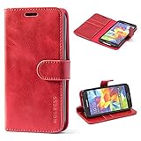 Mulbess Handyhülle für Samsung Galaxy S5 / S5 Neo Hülle - Leder Tasche mit Kartenfach -...