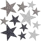 Sterne Aufbügelbilder zum Aufbügeln 12 Stk Stern Bügelbilder,Strass Sterne Zum Aufbügeln,Stern...