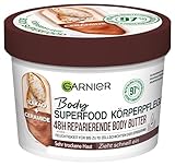 Garnier Reparierende Körperpflege für trockene Haut, Body Butter mit Kakaobutter und Ceramiden,...