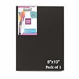 Eduway Leinwandplatte aus Baumwolle, mittlere Körnung, 20 x 25 cm, mit 4 mm MDF-Rückwand, zum...