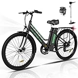 HITWAY E-Bike 26 Zoll City Elektrofahrrad mit 36V 8,4Ah Herausnehmbarer Lithium-Akku, Pedelec, 3...