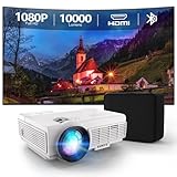 Sunys Bluetooth Mini Beamer, 10000 Lux 1080P HD Full Tragbarer Projektor, LED Heimkino Video Beamer...