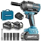 blayram 1200Nm Schlagschrauber Akku Kompatibel mit Ma-kkita 18V Lithium-Akku, 1/2 Zoll Bürstenloser...