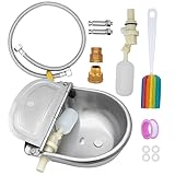MUALROUS Automatischer Wassernapf mit Schwimmerventil, Wasserspender für Hunde Viehtränke mit...