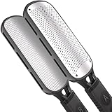 Antonki Hornhauthobel Hornhautentferner Edelstahl - Doppelseitig (Grob & Fein) für Fußpflege,...