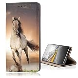 KX-Mobile Hülle für Samsung Galaxy S3 / S3 Neo Handyhülle Smart Magnet mit Motiv 1005 Pferd...