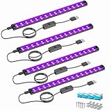 Onforu 10W Schwarzlicht Röhre, USB 28 cm Schwarzlichtlampe, 385-400 nm UV Licht, Schwarzlicht LED...