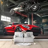 Art Fototapete Auto 200 x 140 cm Vlies Tapeten Moderne Wandtapete Wohnzimmer Schlafzimmer...
