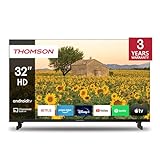 THOMSON 32 Zoll (80 cm) LED HD Smart Android TV, Google Assistant, Wi-Fi, Dolby Digital, Bluetooth,...
