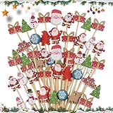 DBALL 200 Stück Weihnachts-Cocktailspieße 12 CM Weihnachts-Essenspieße Weihnachtsparty-Spieße...