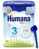 Humana 3 Folgemilch Vorteilspack - 750g mit 5 HMO, Natürliche Abwehrkräfte, Optimal für Babys ab...