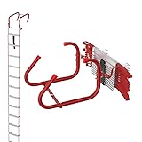 Aufun Feuerfeste Rettungsleiter, Rot Fluchtleiter Strickleiter Notleiter Mehrzweckleiter...