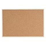Dahle Pinnwand aus Kork (Holzrahmen, Korkplatte 7 mm stark, inkl. 6 Pinnadeln) 40 x 60 cm