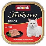 animonda Vom Feinsten Senior, Nassfutter für ältere Katzen ab 7 Jahren, mit Rind, 100 g (32er...