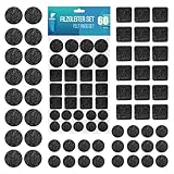 shinfly Filzgleiter Selbstklebend - 60 Stück Filzgleiter für Stühle - Möbelgleiter Filz...