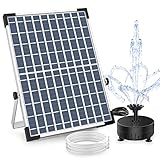 AISITIN 12W DIY Solar Springbrunnen, Neuestes Upgrade Solar Teichpumpe mit 2M Wasserleitung...
