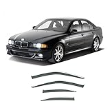 YSOLDA 4 Stück Auto Windabweiser Regenabweiser,für BMW 5 Series E39 E60 F10...