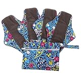 LOLIPPYY 6 Stück Teiliges Waschbare Menstruationspads mit Bambuskohle Super Saugfähige...