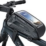 Lamicall Fahrradtasche Rahmen, Rahmentasche Fahrrad - [Einhändig Öffnen & Schließen] 1,6L...