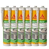 Sika – Acryldichtstoff – Sikacryl Professional Weiß – ideal für Dicht- und Anschlussfugen...