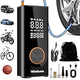 Kabelloser Elektrische Luftpumpe 150PSI 6000mAh Akku Kompressor Fahrradpumpe Mini Tragbare...