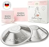 mama shelter® Stillhütchen MADE IN GERMANY - Silberhütchen stillen 999 Feinsilber - Soforthilfe...