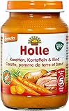 Holle Bio Karotten, Kartoffeln & Rind (6 x 190 gr)