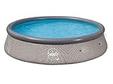 HAF® Quick Up Pool in grau mit den Maßen 366 x 91 cm - Selbstaufbauender & Selbst tragender...