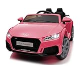 FINOOS Kinder elektroauto A.U.D.I. TTRS 12V Elektroauto für Kinder, mit Fernbedienung 2,4GHz, Akku:...
