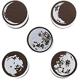 FOMIYES 5 Stück Teiliges Mondphasen mit Feinen Mustern Vintage Gummistempel für Scrapbooking DIY...