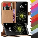 Eximmobile - Book Case Handyhülle für LG G4 mit Kartenfächer | Schutzhülle aus Kunstleder |...