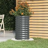 puraday Hochbeete Für Garten 40x40x68 cm Anthrazit Pflanzkübel Gemüsebeet Kräuterspirale XXL...