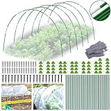 TOPRUNYI Folientunnel für Hochbeet,40PCS Pflanztunnel Bögen,Gartentunnel Reifen,Folientunnel...