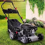BRAST® Benzin Rasenmäher mit Antrieb | 3,0kW (4,1PS) | Elektrostart | 41cm Schnittbreite | viele...