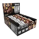 Warrior Raw Protein Riegel Flapjack 12 x 75 g (Doppelte Schokolade) – Zuckerarmer,...