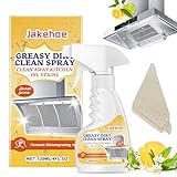 Greasy Dirt Clean Spray, 120ml Küchenreiniger Reiniger, Foam Cleaner, Fettiges Schmutzreiniger...
